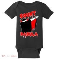 Count Dabula Bloody Vampire Halloween Baby Bodysuit thumb 0