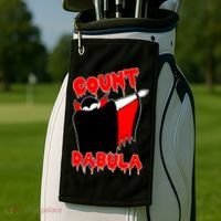 Count Dabula Bloody Vampire Halloween Golf Towel thumb 2