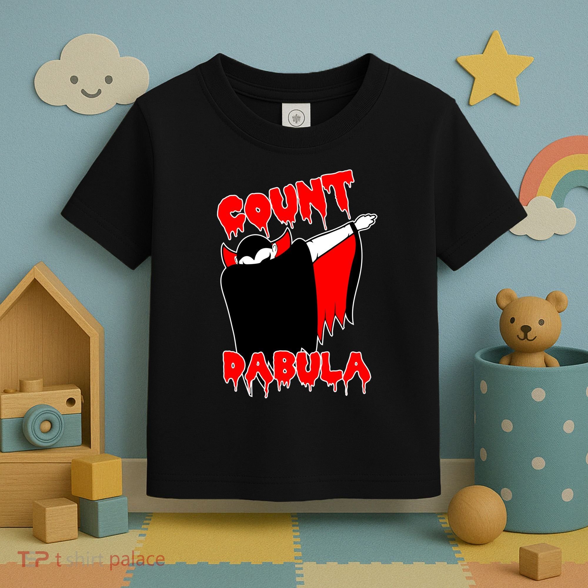 Count Dabula Bloody Vampire Halloween Toddler T-Shirt