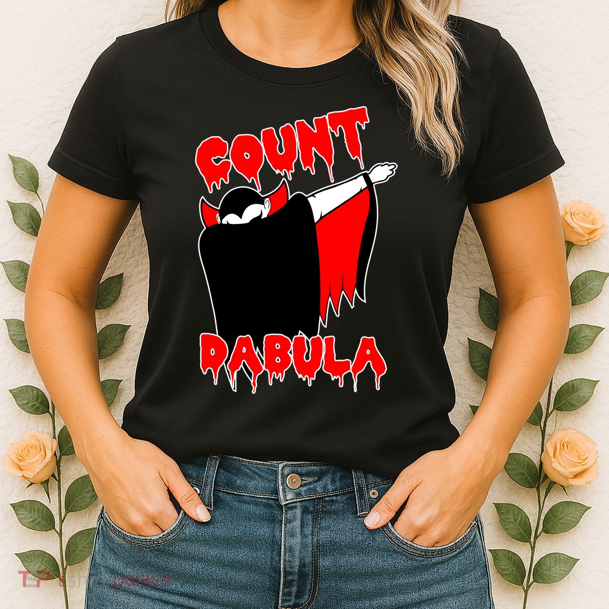 Count Dabula Bloody Vampire Halloween Women's T-Shirt