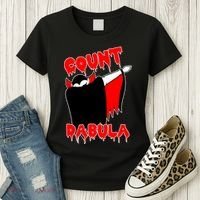 Count Dabula Bloody Vampire Halloween Women's T-Shirt thumb 3
