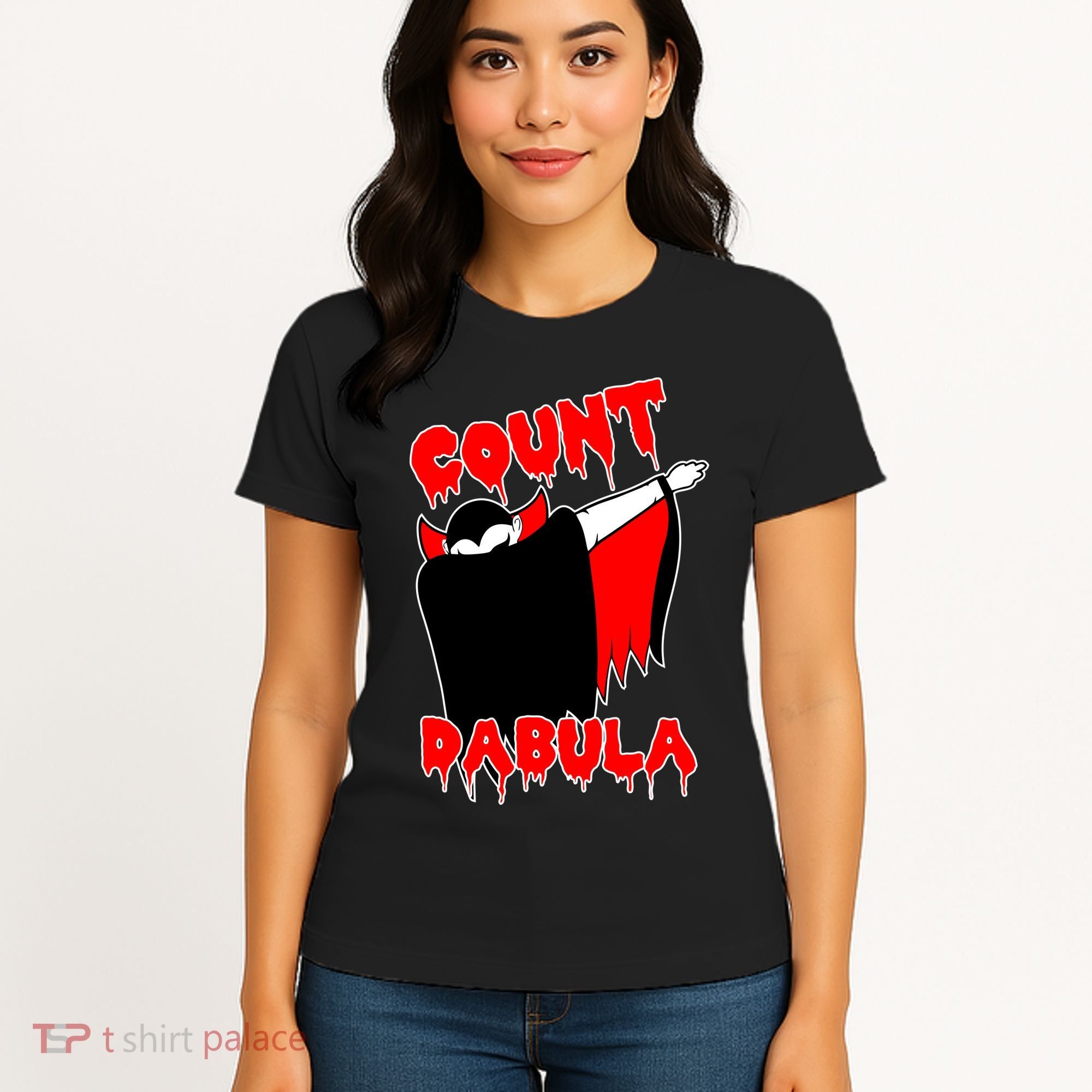 Count Dabula Bloody Vampire Halloween Women's T-Shirt
