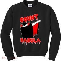 Count Dabula Bloody Vampire Halloween Kids Sweatshirt thumb 0
