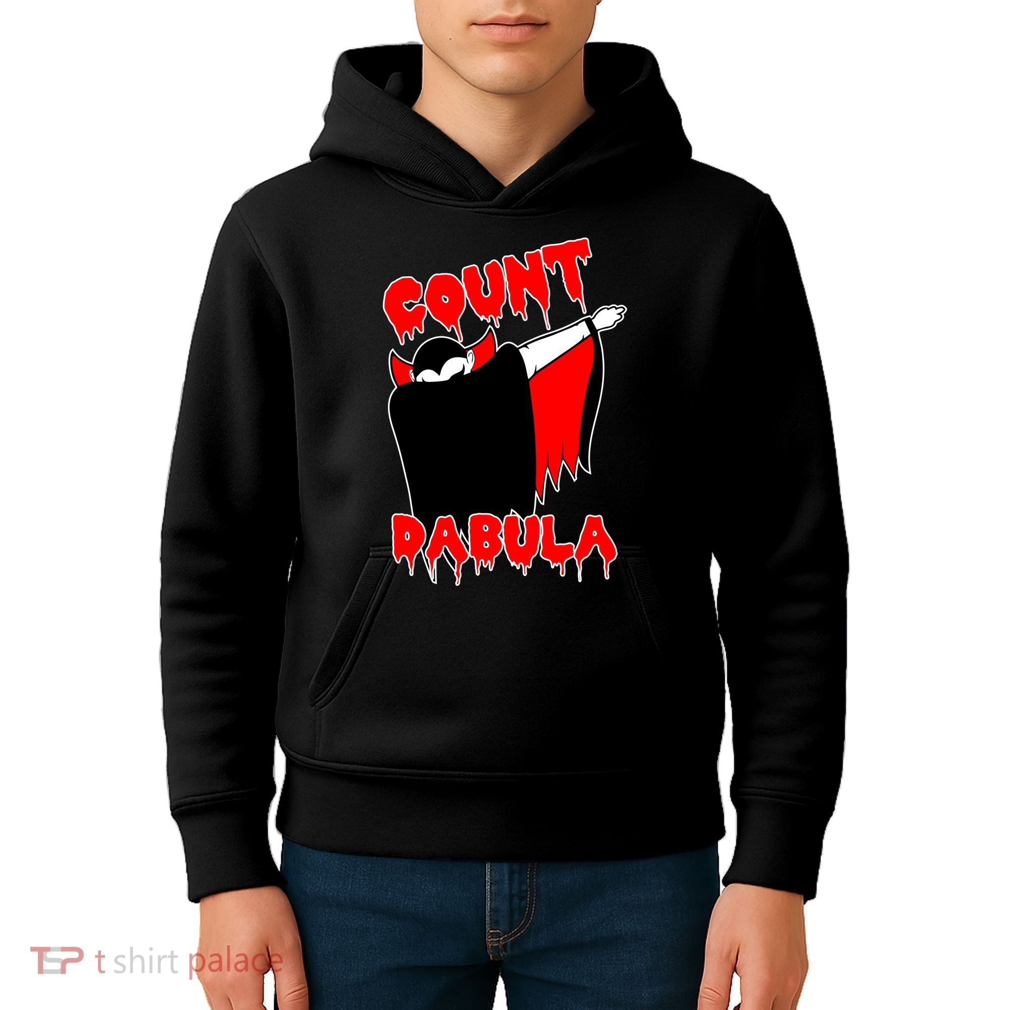 Count Dabula Bloody Vampire Halloween Kids Hoodie