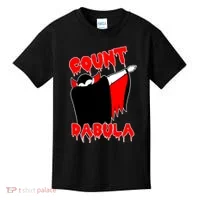 Count Dabula Bloody Vampire Halloween Kids T-Shirt thumb 0