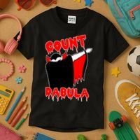 Count Dabula Bloody Vampire Halloween Kids T-Shirt thumb 3