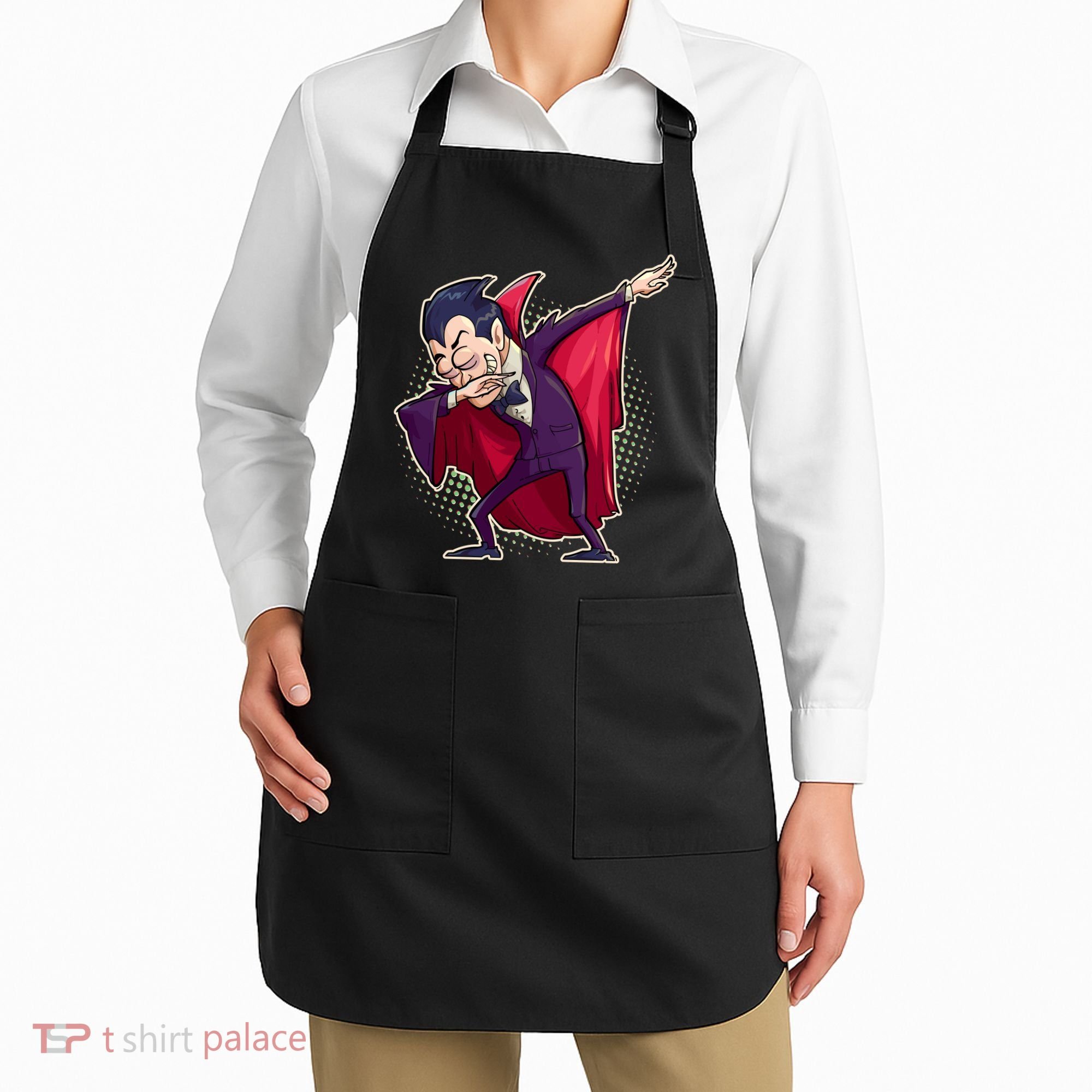 Count Dabula Dabbing Halloween Apron