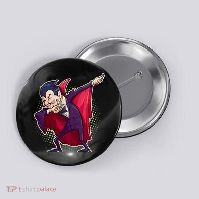 Count Dabula Dabbing Halloween Button
