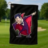 Count Dabula Dabbing Halloween Golf Towel thumb 1
