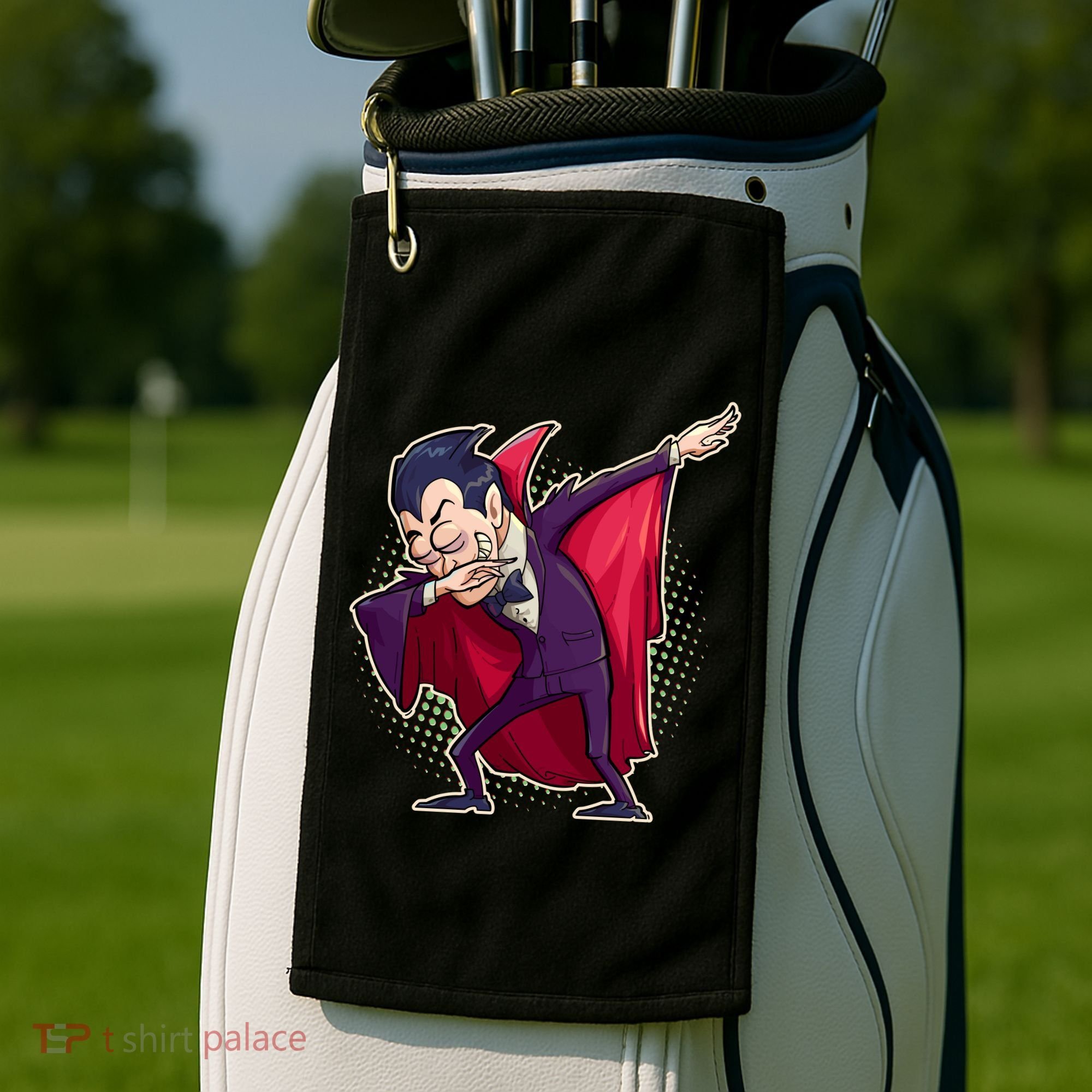 Count Dabula Dabbing Halloween Golf Towel
