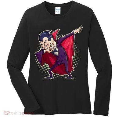 Count Dabula Dabbing Halloween Women's Long Sleeve Shirt