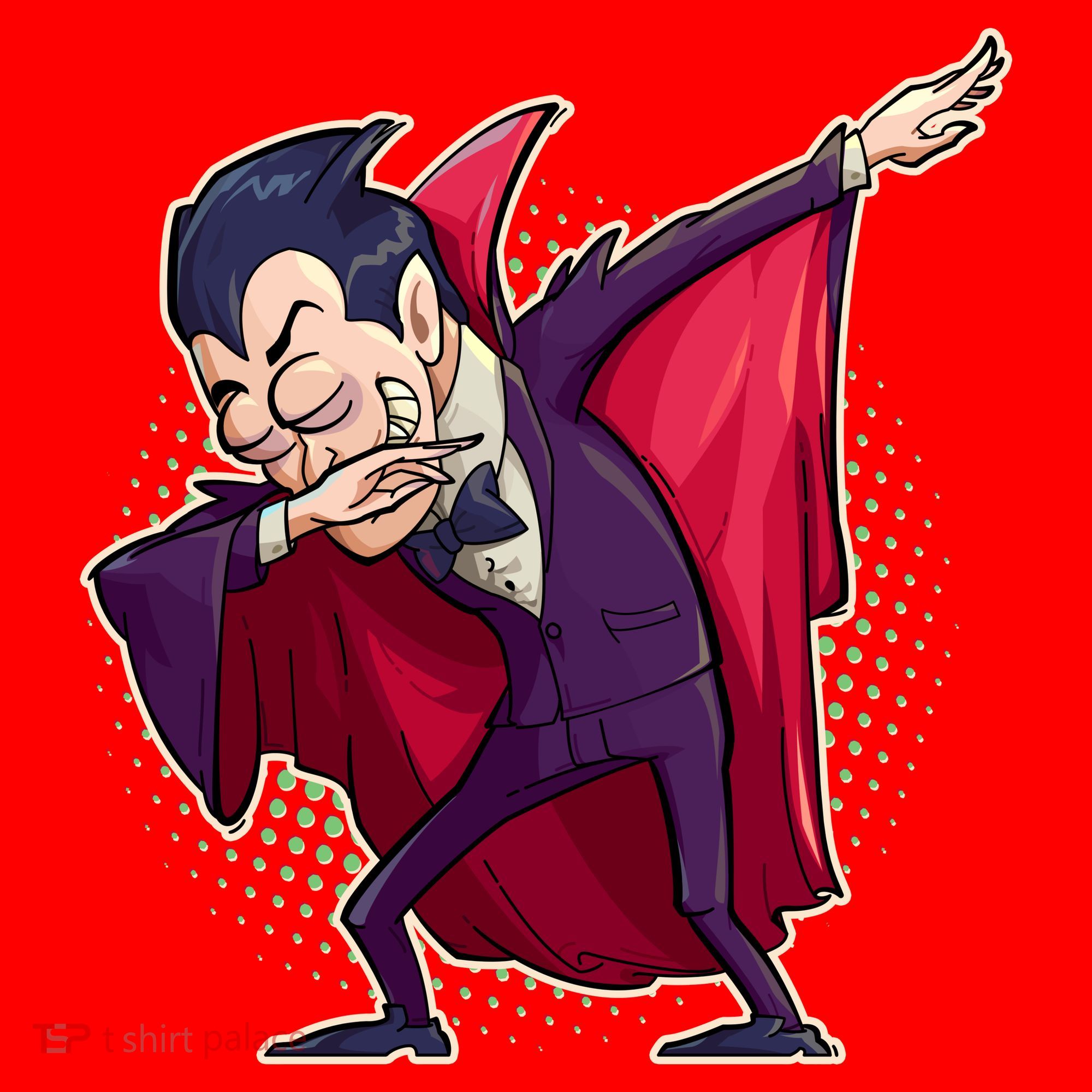 Count Dabula Dabbing Halloween Santa Hat