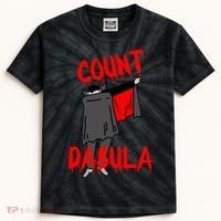 Count Dabula Dabbing Vampire Halloween Kids Tie-Dye T-Shirt thumb 0