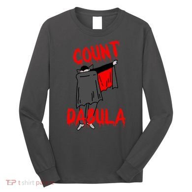 Count Dabula Dabbing Vampire Halloween Long Sleeve Shirt