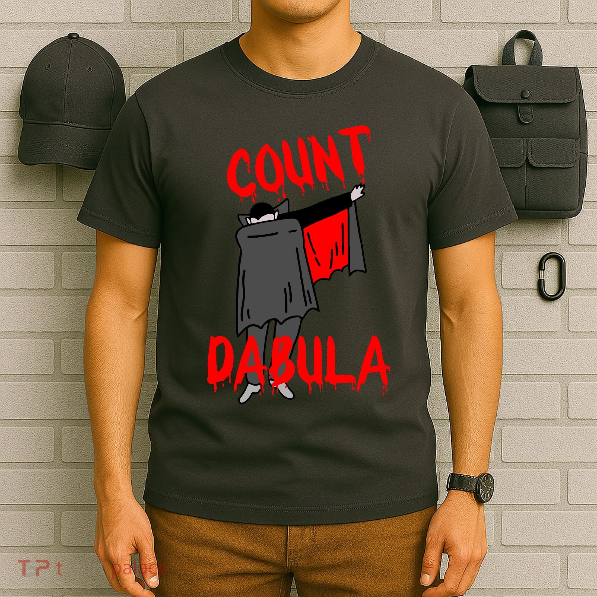 Count Dabula Dabbing Vampire Halloween T-Shirt