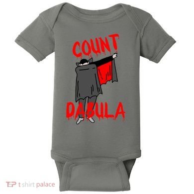 Count Dabula Dabbing Vampire Halloween Baby Bodysuit