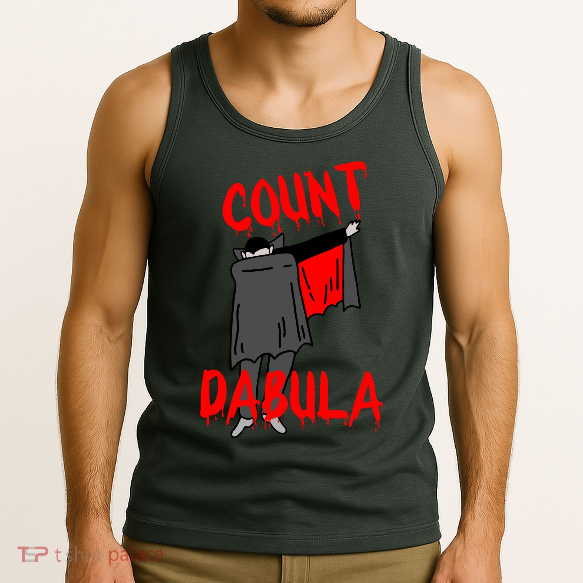 Count Dabula Dabbing Vampire Halloween Tank Top