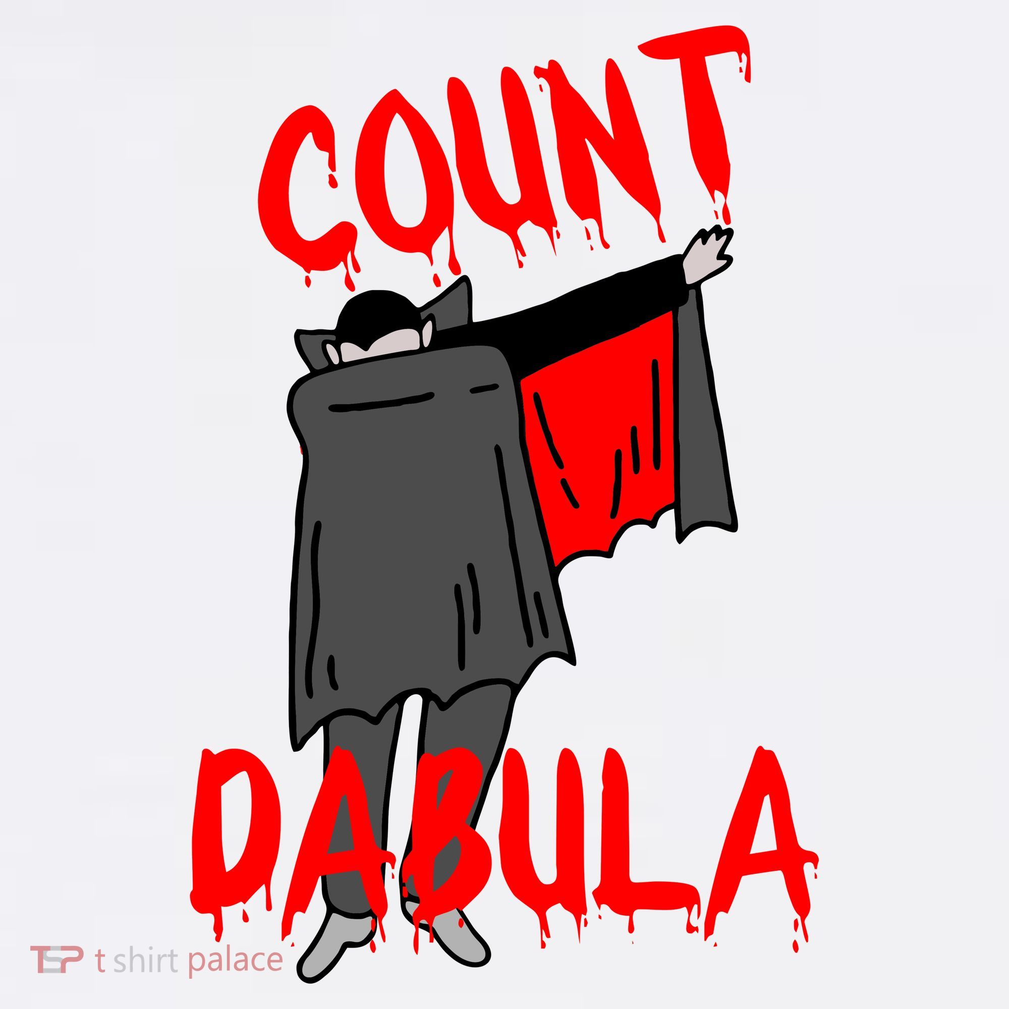 Count Dabula Dabbing Vampire Halloween Comfort Colors Garment-Dyed Hooded Sweatshirt