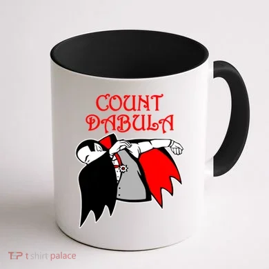 Count Dabula Halloween Coffee Mug back