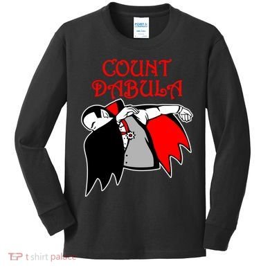 Count Dabula Halloween Kids Long Sleeve Shirt