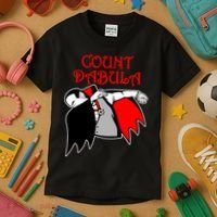 Count Dabula Halloween Kids T-Shirt thumb 3