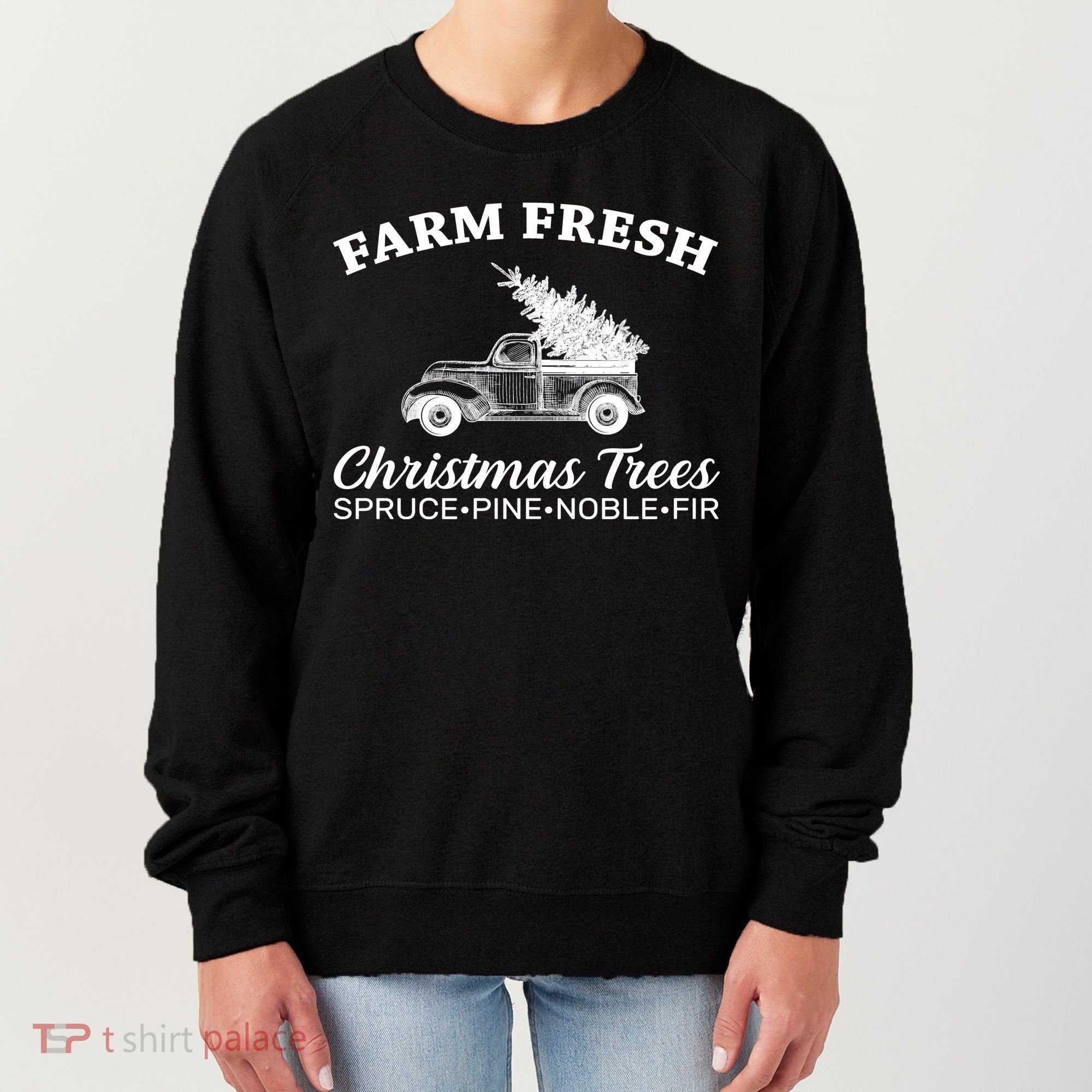 Country Farm Fresh Christmas Trees Women's Sweatshirt