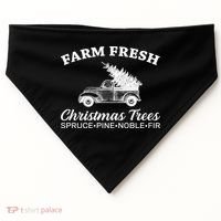 Country Farm Fresh Christmas Trees USA-Made Doggie Bandana thumb 0