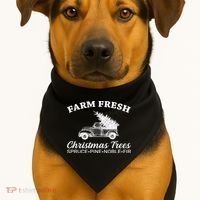 Country Farm Fresh Christmas Trees USA-Made Doggie Bandana thumb 1