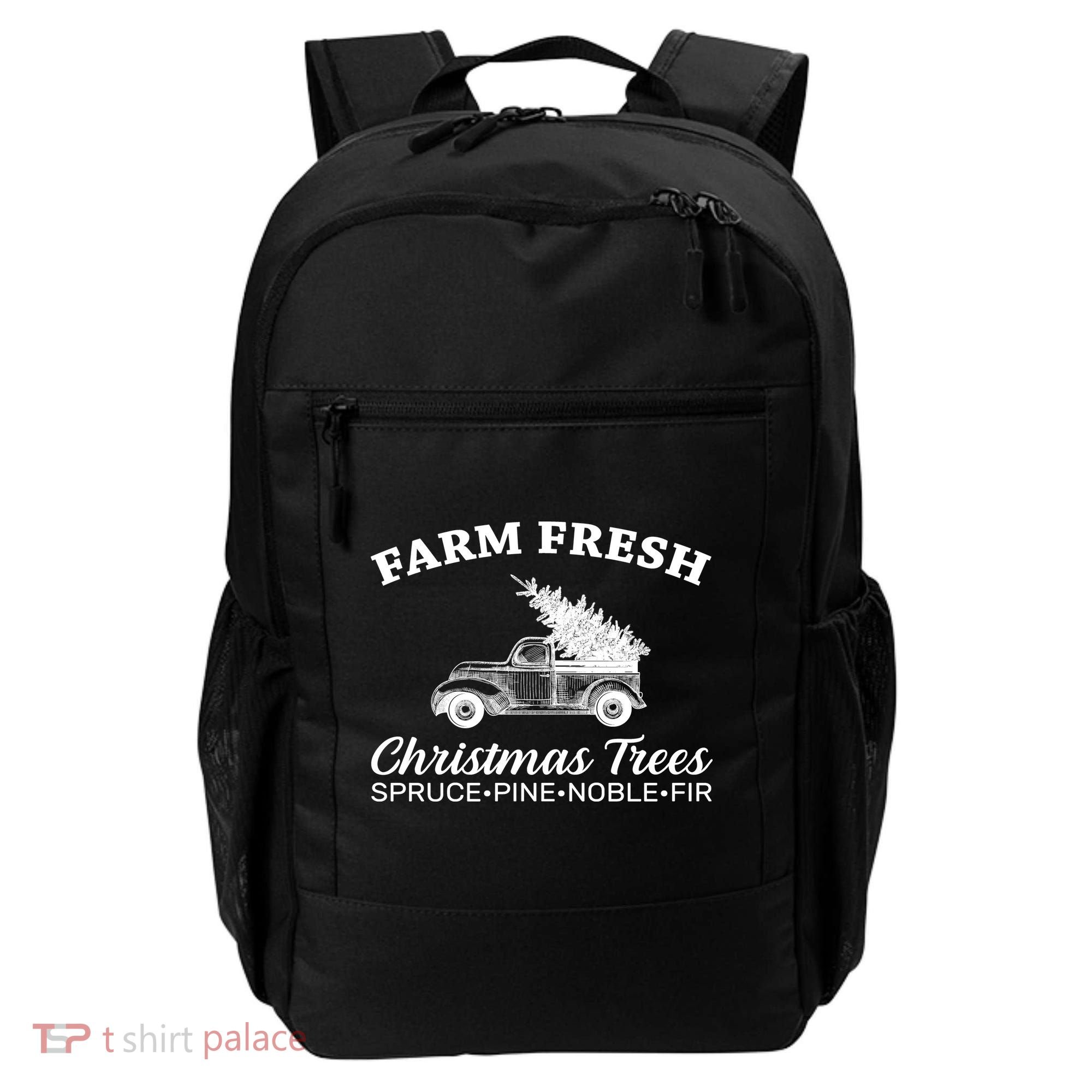 Country Farm Fresh Christmas Trees Backpack