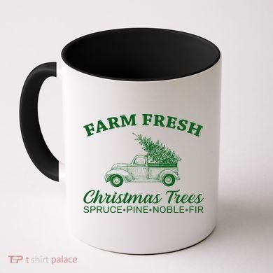 Country Farm Fresh Christmas Trees Coffee Mug