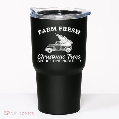 Country Farm Fresh Christmas Trees Tumbler