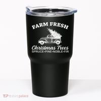 Country Farm Fresh Christmas Trees Tumbler thumb 0
