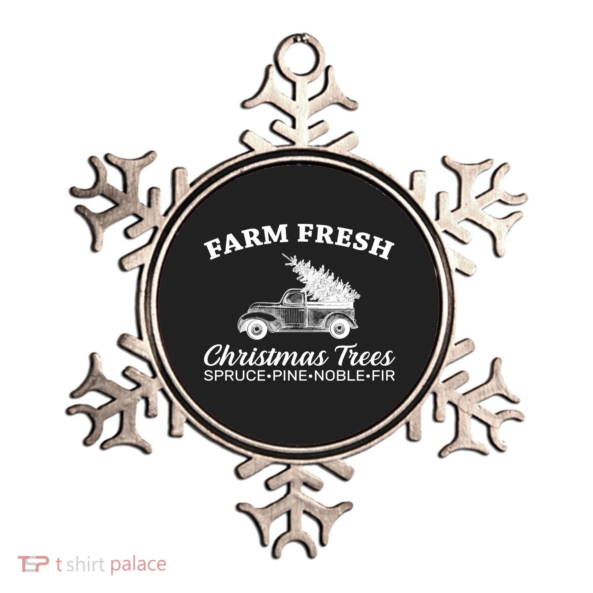 Country Farm Fresh Christmas Trees Ornament