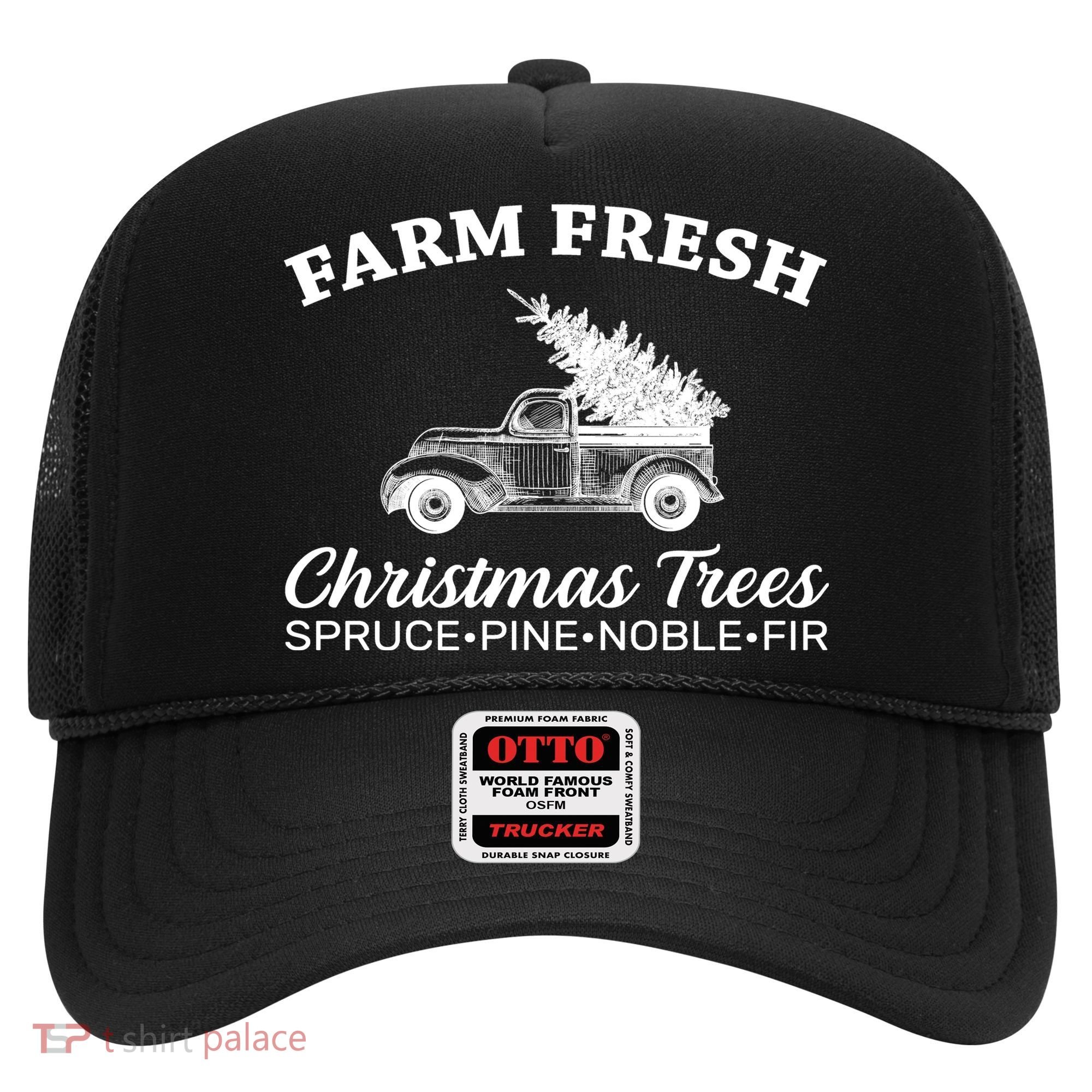 Country Farm Fresh Christmas Trees Hat
