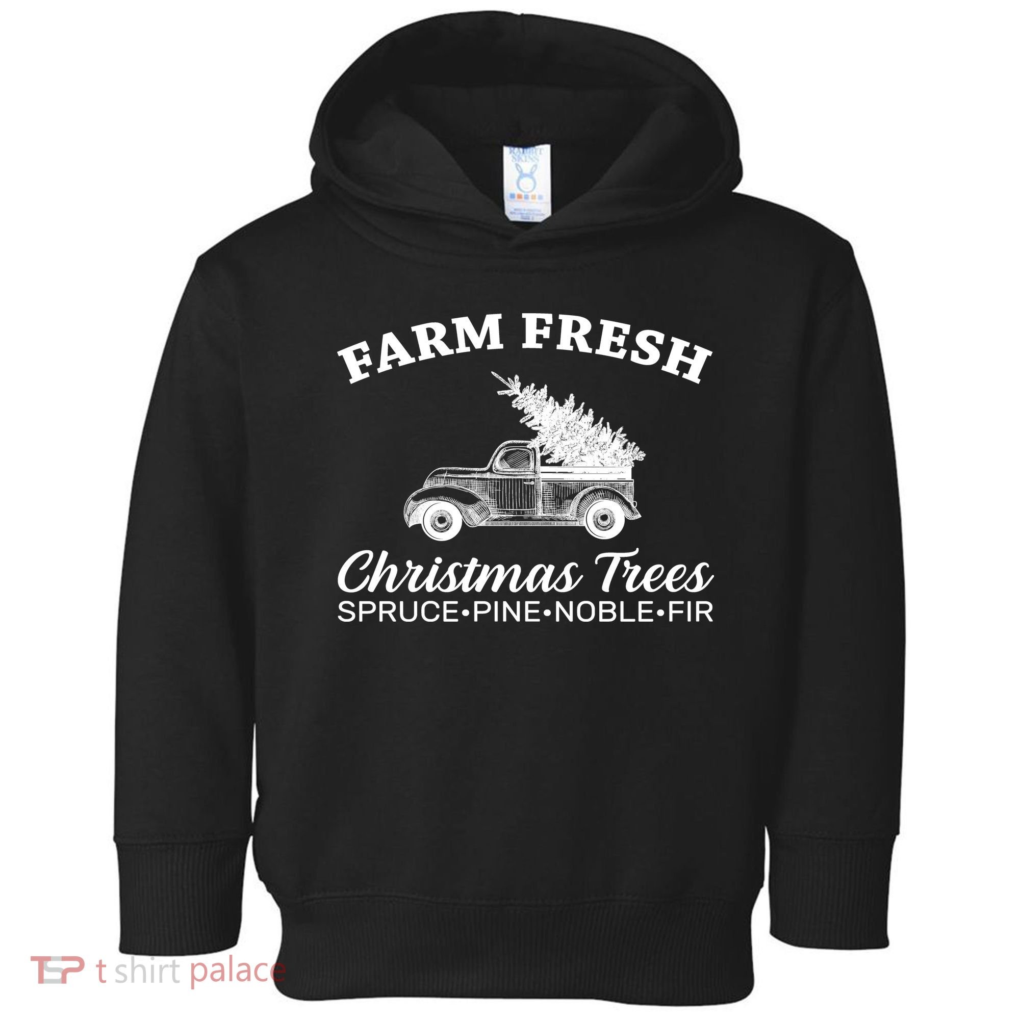 Country Farm Fresh Christmas Trees Toddler Hoodie