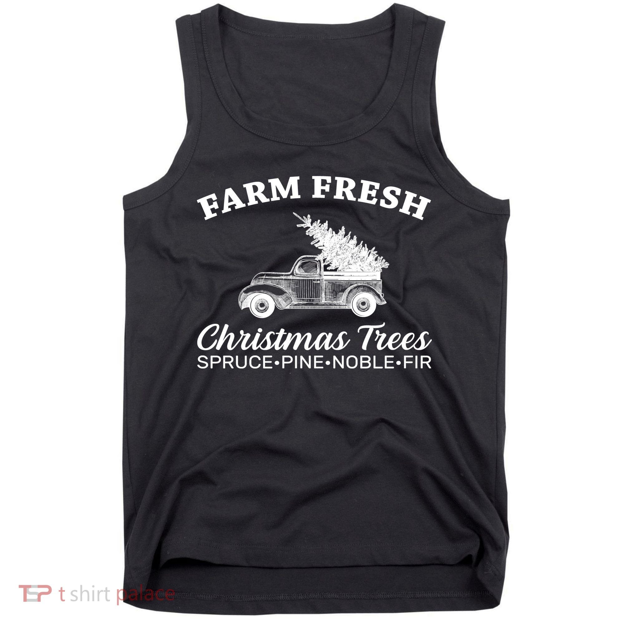 Country Farm Fresh Christmas Trees Tank Top