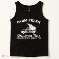 Country Farm Fresh Christmas Trees Tank Top thumb 2