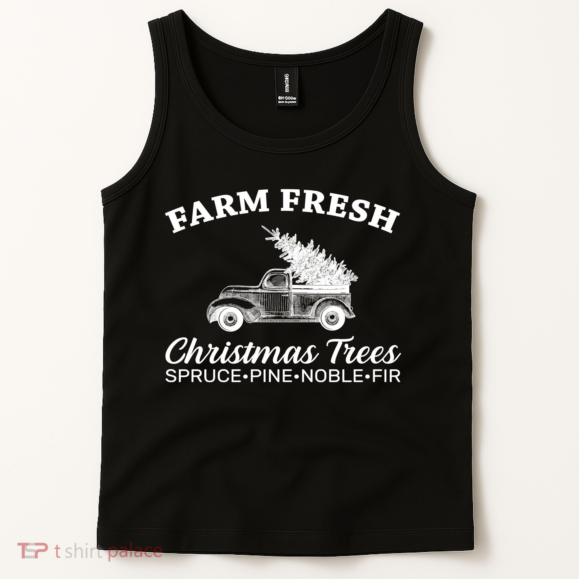 Country Farm Fresh Christmas Trees Tank Top