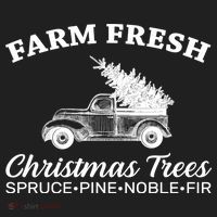 Country Farm Fresh Christmas Trees Golf Towel thumb 3