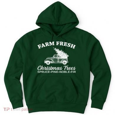 Country Farm Fresh Christmas Trees Hoodie