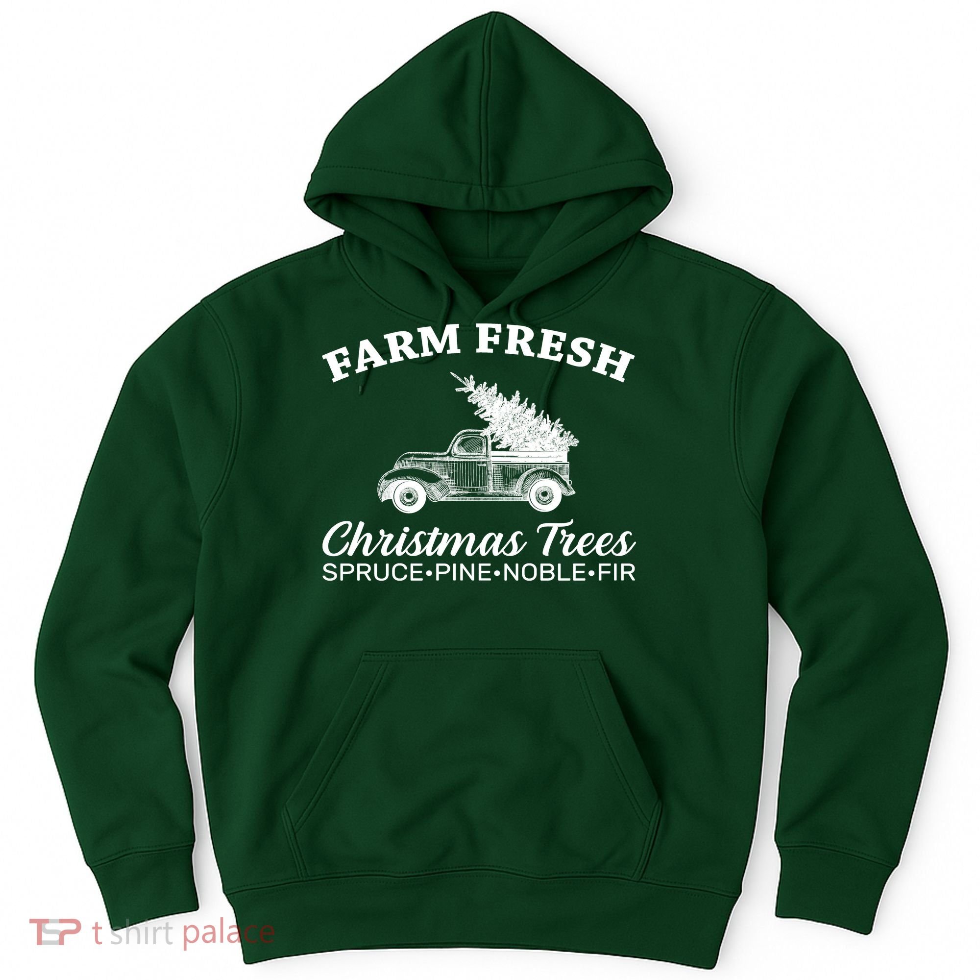 Country Farm Fresh Christmas Trees Hoodie