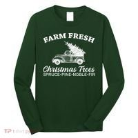Country Farm Fresh Christmas Trees Long Sleeve Shirt thumb 0