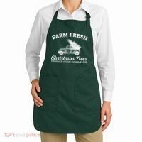 Country Farm Fresh Christmas Trees Apron thumb 2