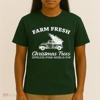 Country Farm Fresh Christmas Trees T-Shirt thumb 4
