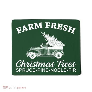 Country Farm Fresh Christmas Trees Mousepad