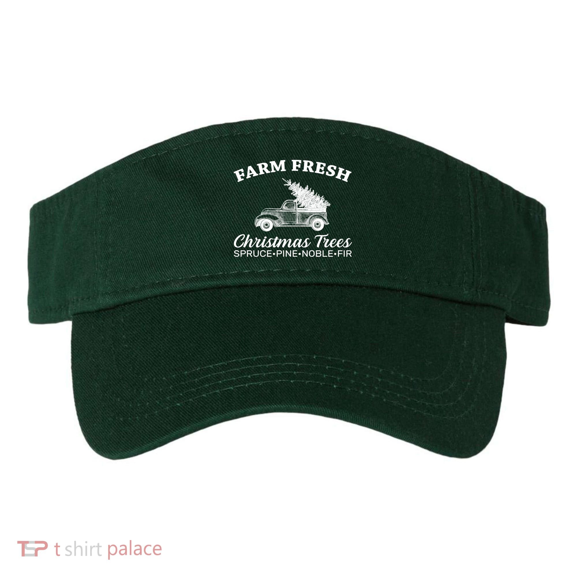 Country Farm Fresh Christmas Trees Visor