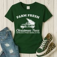 Country Farm Fresh Christmas Trees Women's T-Shirt thumb 3
