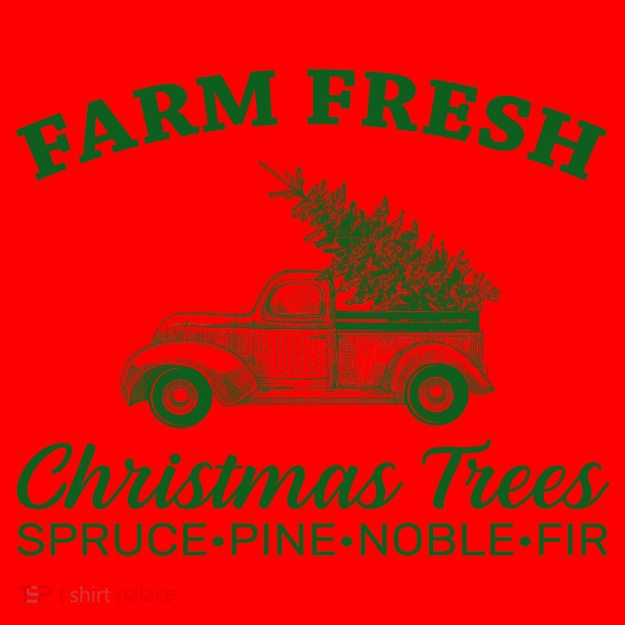 Country Farm Fresh Christmas Trees Santa Hat