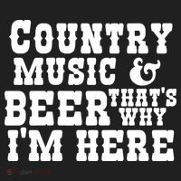 Country Music And Beer That's Why Im Here Hat thumb 2