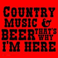 Country Music And Beer That's Why Im Here Santa Hat thumb 1